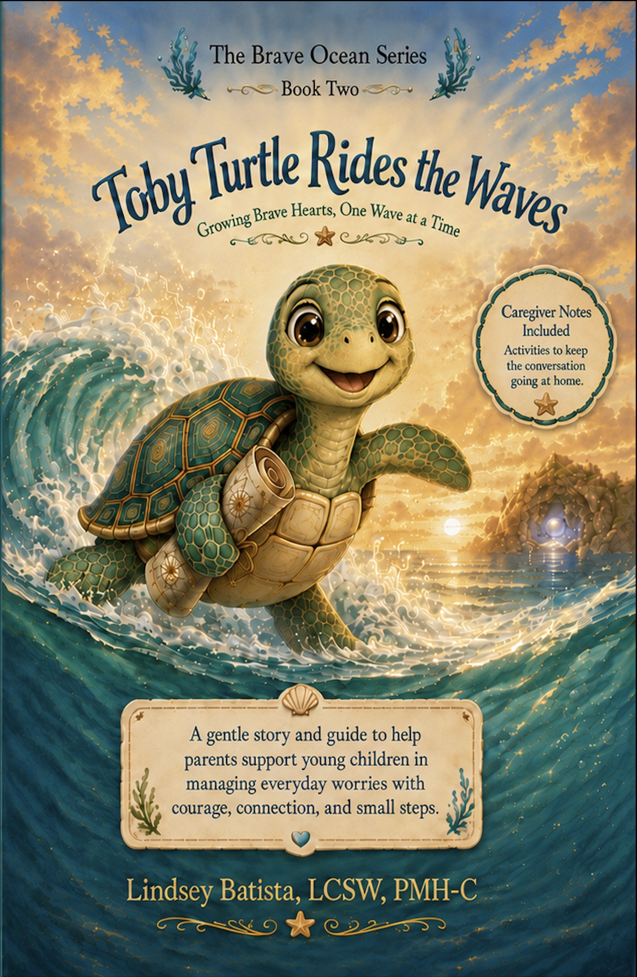 Toby Turtle Rides the Waves