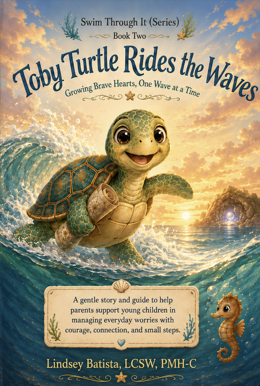 Toby Turtle Rides the Waves